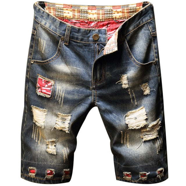 Men's Jeans Ripped Shorts Casual