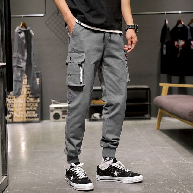 Plus Size Multi-Pockets Cargo Pants Men Streetwear Baggy Jogger Pants Ankle-Length Harem Pants 6XL 7XL 8XL - LiveTrendsX