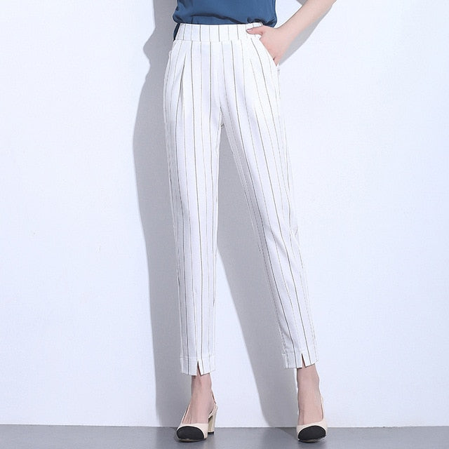 New Summer Women's Long Cotton Pants Fashion Casual High Quality Ladies Pants - LiveTrendsX