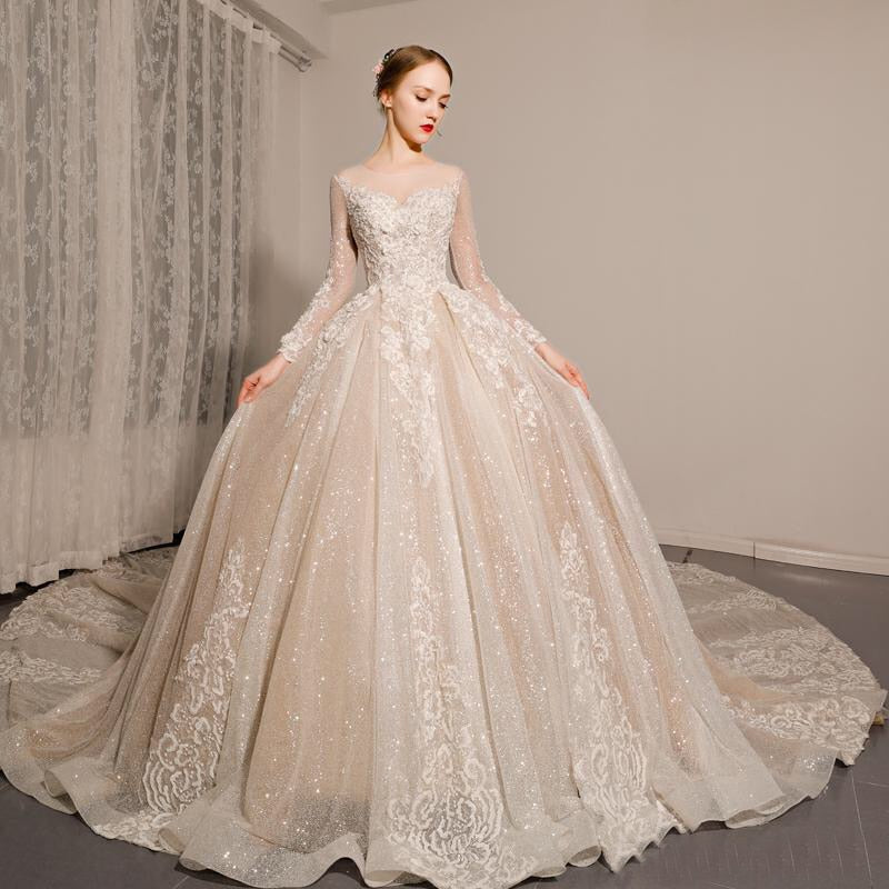 New Arrival Lace Long Sleeve Wedding Dresses - LiveTrendsX