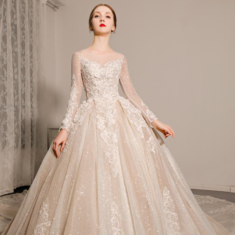 New Arrival Lace Long Sleeve Wedding Dresses - LiveTrendsX