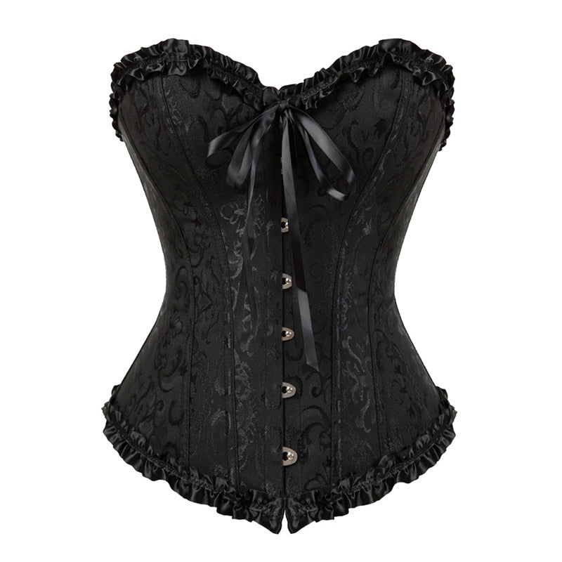 overbust corset sexy lace plus size women bustier corset - LiveTrendsX
