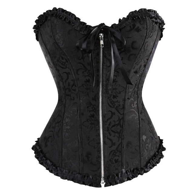 overbust corset sexy lace plus size women bustier corset - LiveTrendsX
