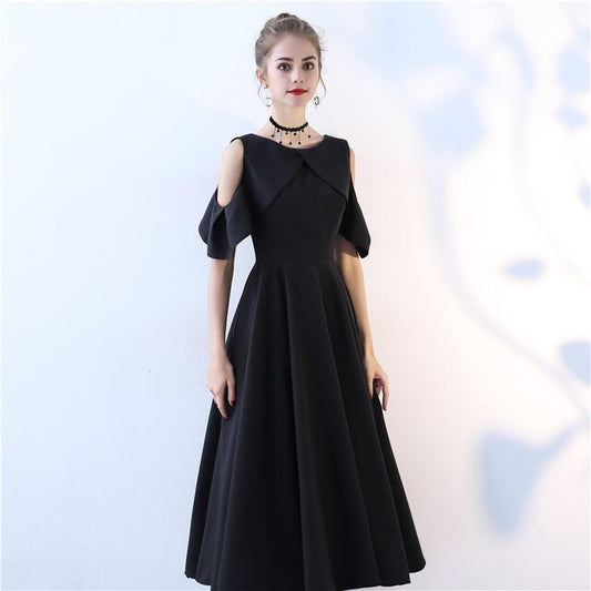 New Banquet Evening Dress Elasticity Silky Soft Prom Dress Slim Fashion Formal Gown Simple Elegant Mid Long Evening Gown - LiveTrendsX