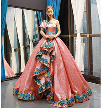 Load image into Gallery viewer, Royal Luxury Evening Dresses Long Embroideries Robe De Soiree Abendkleider Evening Gowns One Shoulder Vestido De Noche Sukienki - LiveTrendsX
