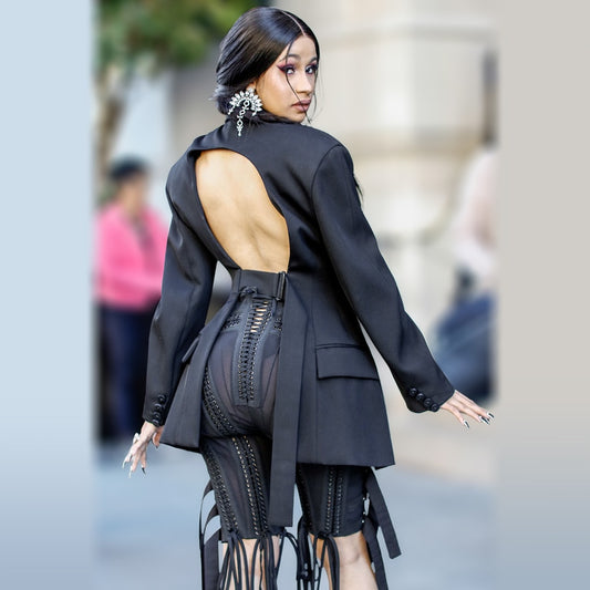 バックル Vネック アウター セクシーパンツ