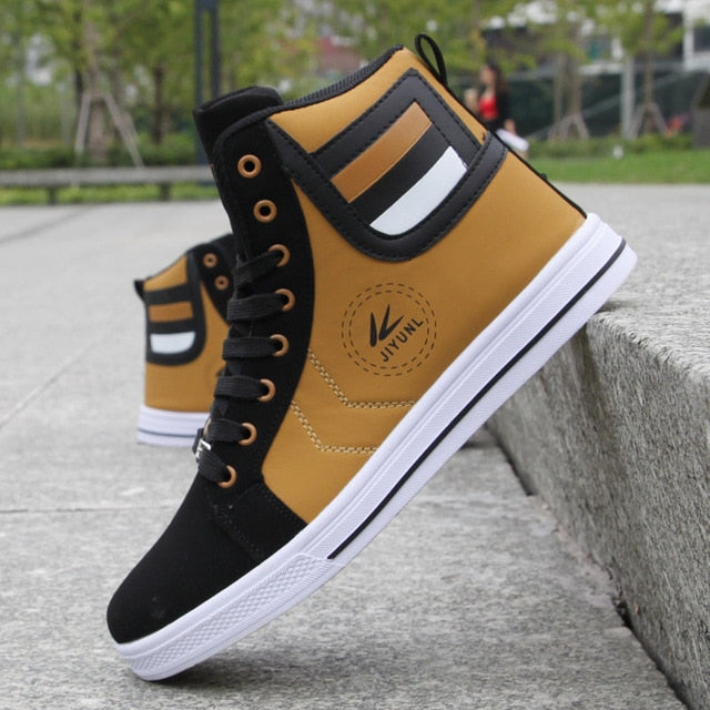 Men's Skateboarding Shoes High Top Leisure Sneakers Breathable Street Shoes Sports Shoes Hip Hop Walking Shoes Chaussure Homme - LiveTrendsX