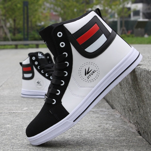 Men's Skateboarding Shoes High Top Leisure Sneakers Breathable Street Shoes Sports Shoes Hip Hop Walking Shoes Chaussure Homme - LiveTrendsX
