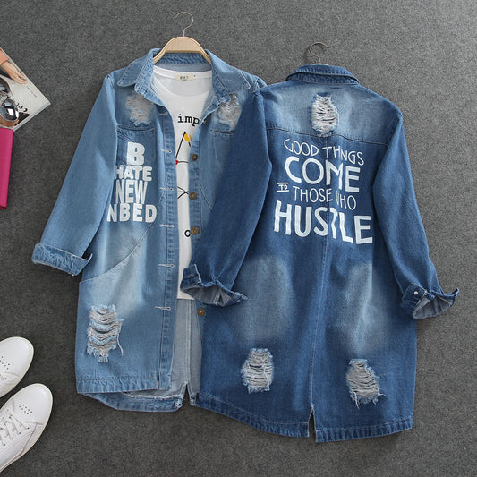 Casual Denim Jacket Women Jeans Coat
