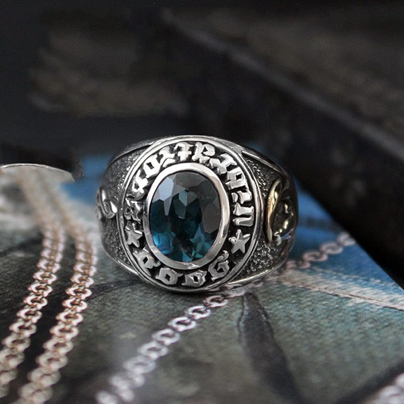 Bezel Setting Silver Cocktail Ring