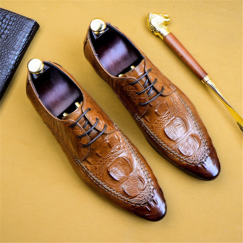 Mens formal Genuine leather oxford shoes