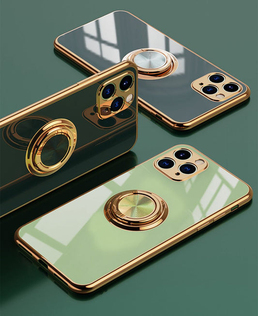 Ring Case For iPhone 11 12 Pro Max 11Pro 12Pro X XR XS Max 12 Mini 12Mini 6 S 6S 7 8 Plus SE 2020 Soft Case Luxury Stand Cover - LiveTrendsX