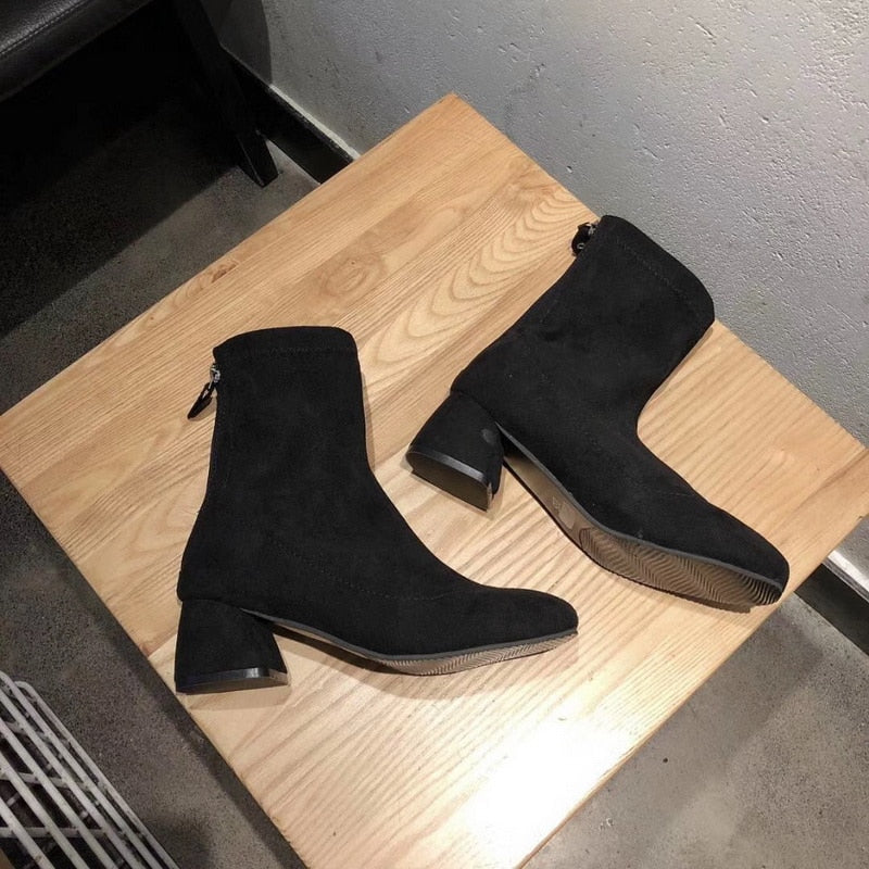 New style high-end fashion and luxury velvet boots - LiveTrendsX