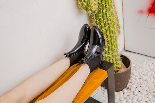 Fashion Women's Casual Rain Shoes Lady Martin Rain Foot Water Shoes Short Tube Rubber Shoes U-shape - LiveTrendsX