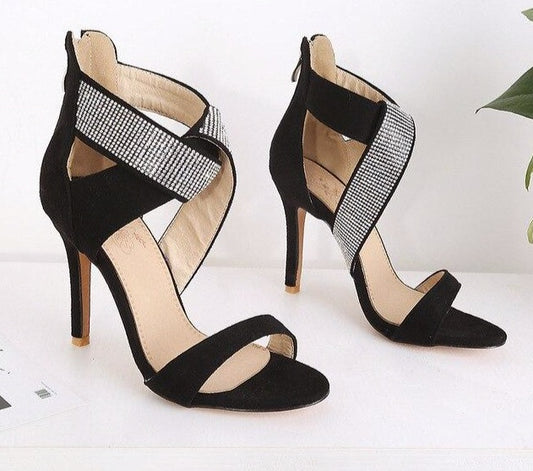 Sandals women High heels sandals women Sandalias de verano para mujer Zapatos de mujer PU Shoe and bag set Flat sandals - LiveTrendsX