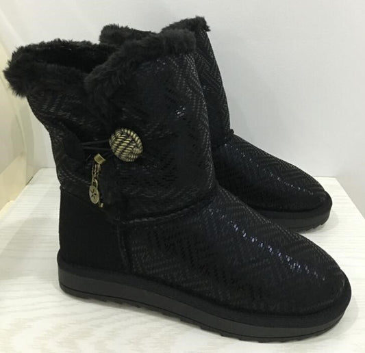 Winter Snow Boots Flats Fur shoes Black Botas Femininas Women Shoes - LiveTrendsX