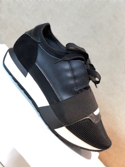 Women's Shoes Luxury Sneakers Casual Shoes Women High Quality Genuine Leather Fashion lace-up Shoes For Woman - LiveTrendsX