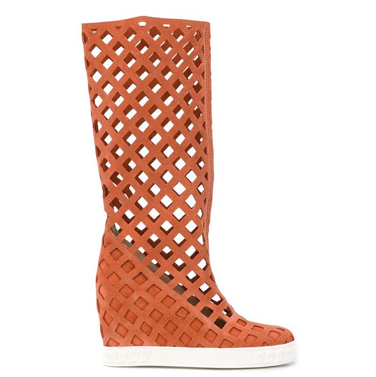 women suede wedges heels slip on boots