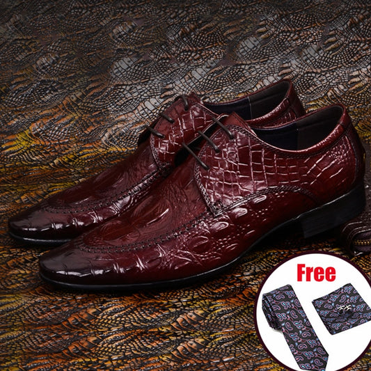 Mens formal Genuine leather oxford shoes