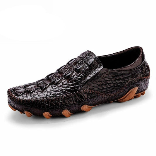 Men Crocodile Silp on Soft Sneakers
