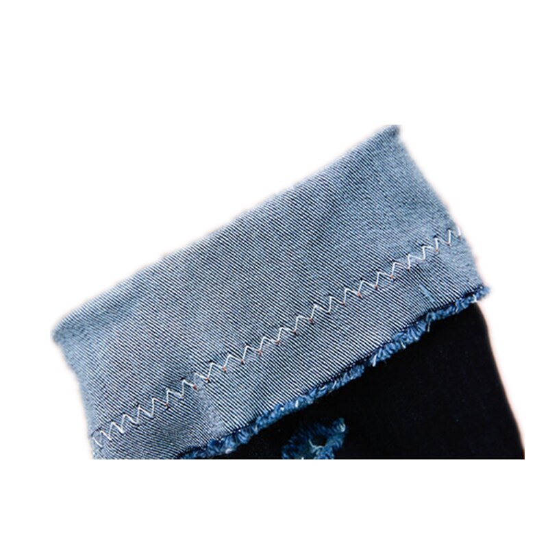 破れたジーンズ 快適な生地 レディースブーツ