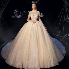 Load image into Gallery viewer, Custom Made All Over Shiny Beading Gorgeous Ball Gown Wedding Dresses Plus Size Alibaba China Vestido De Noiva Princesa - LiveTrendsX
