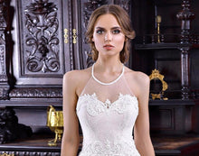 Load image into Gallery viewer, Beading Appliques Lace Wedding Dress Elegant Vestido De Noiva 2020 O-neck Backless None Train Bridal Gowns - LiveTrendsX
