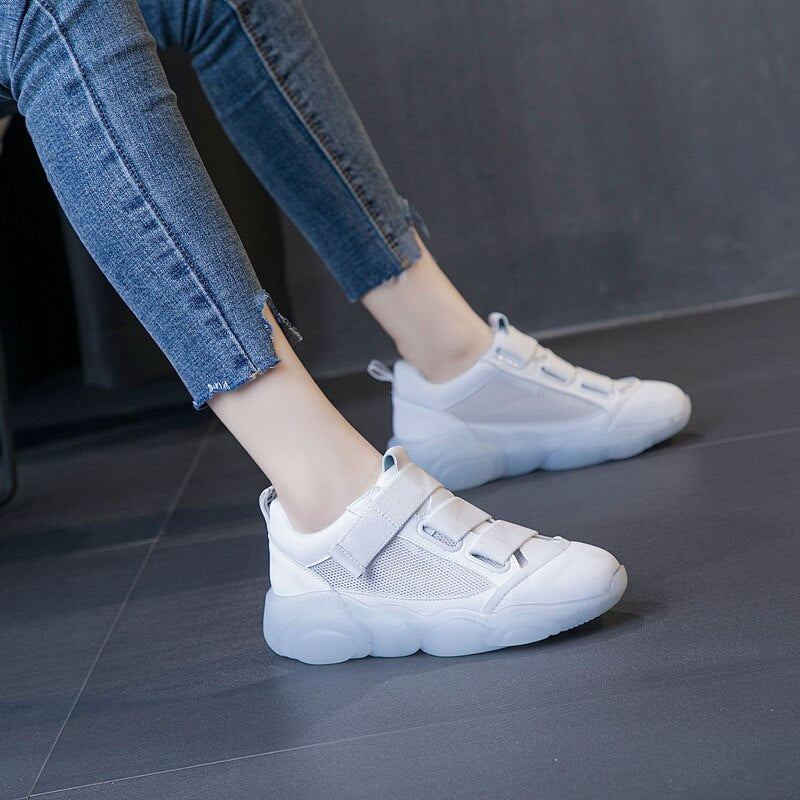 High Quality Holiday Vacation Woman Canvas Sport Shoes Lace Up Shallow Fashion Woman Flat Shoes Platform Female Shoes - LiveTrendsX