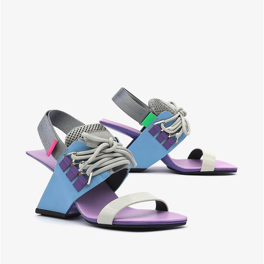 女性ファッション本革サンダル