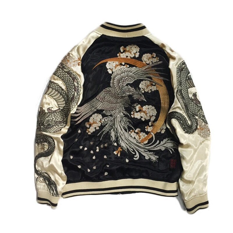 Phoenix Dragon Reversible Jacket Classic embroidery men