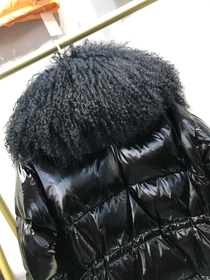 Large Real Fur Winter Down Jacket Women 90% White Duck Down Coats Long Loose Female Parka Waterproof Glossy Feather Coat - LiveTrendsX