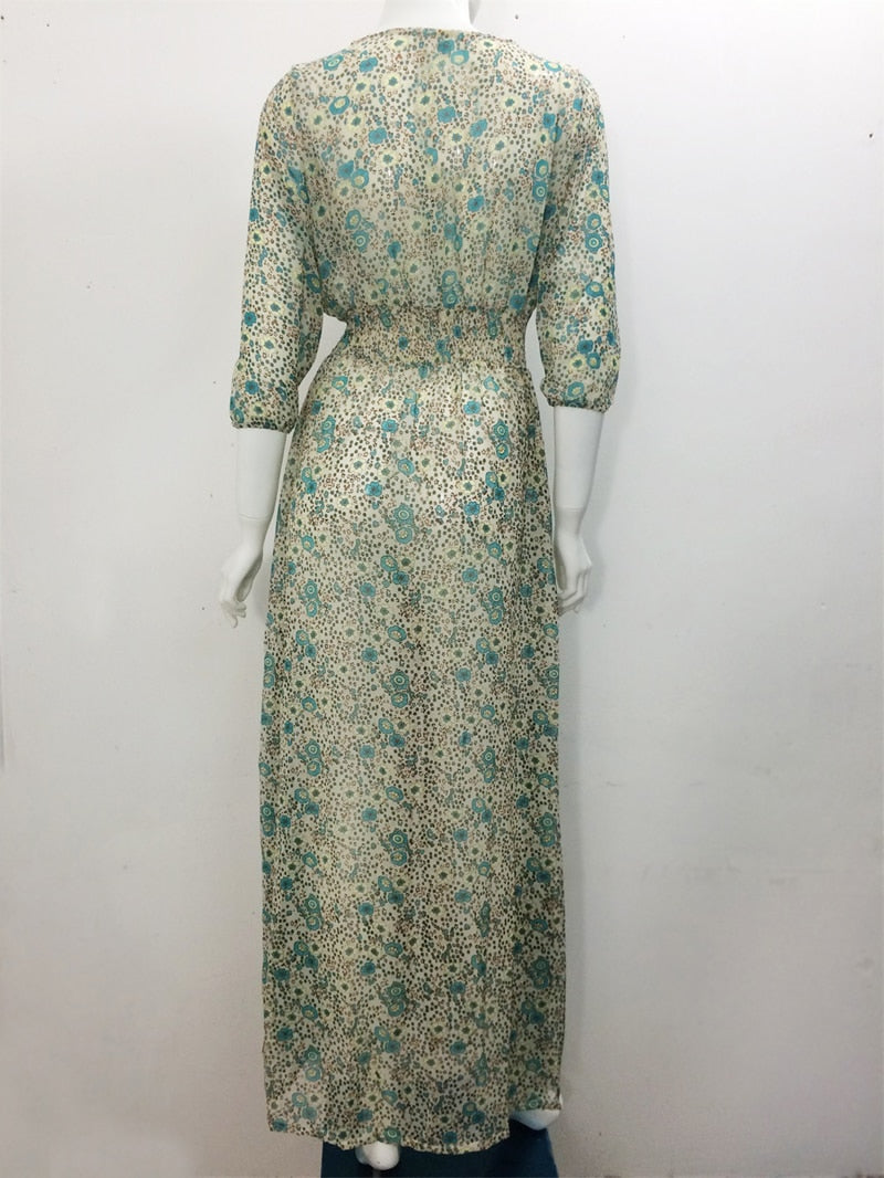 long dress Vintage  floral print