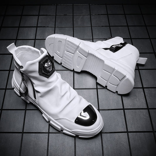 New Handmade Ankle Boots for Young Men Motorcycle Boots - LiveTrendsX