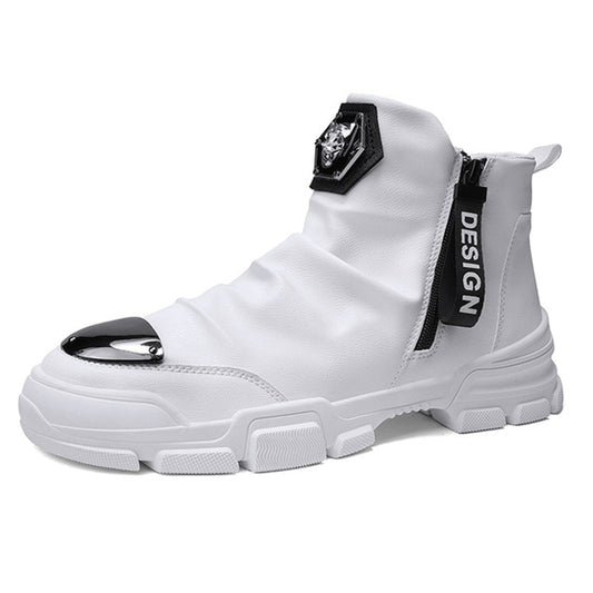 New Handmade Ankle Boots for Young Men Motorcycle Boots - LiveTrendsX