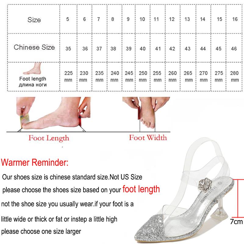 Transparent PVC sandals women pointed clear crystal sexy high heel design brand pumps  new party shoes women - LiveTrendsX