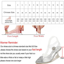 Load image into Gallery viewer, Transparent PVC sandals women pointed clear crystal sexy high heel design brand pumps  new party shoes women - LiveTrendsX

