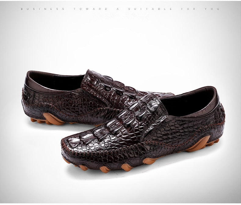 メンズクロコダイルシルプ ソフトスニーカー