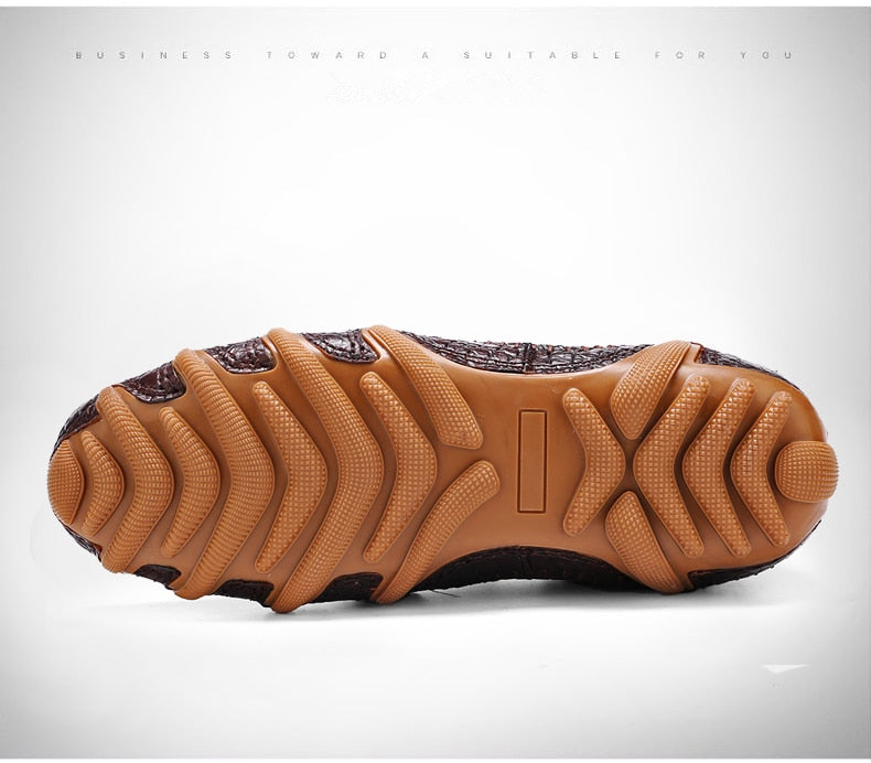 メンズクロコダイルシルプ ソフトスニーカー