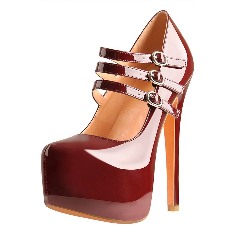 Sexy Mary Jane Stilettos Platform High Heel Pumps Party Shoes