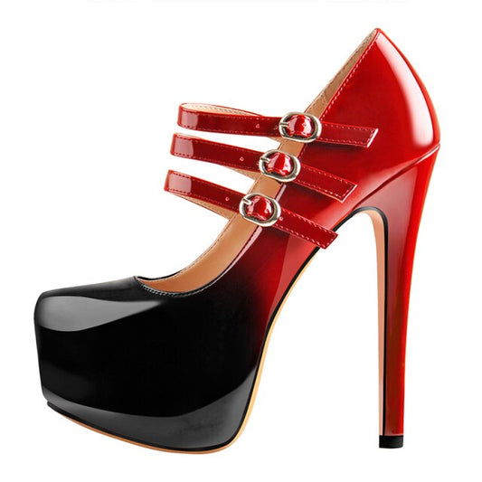 Sexy Mary Jane Stilettos Platform High Heel Pumps Party Shoes