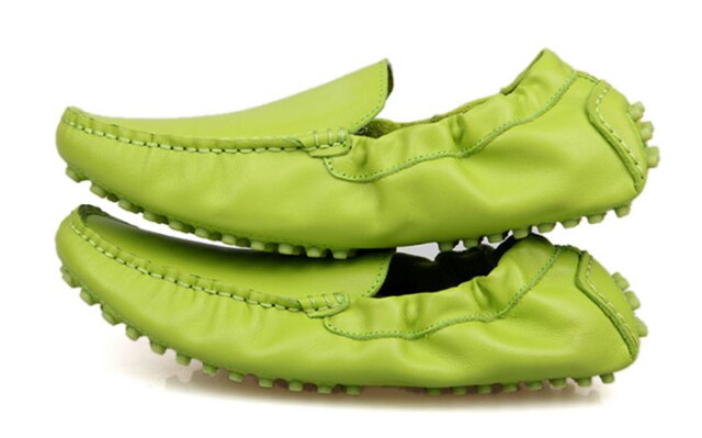 Breathable Real Leather Casual SLIP-ON Business Shoes Men Loafers