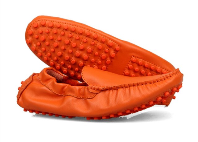 Breathable Real Leather Casual SLIP-ON Business Shoes Men Loafers