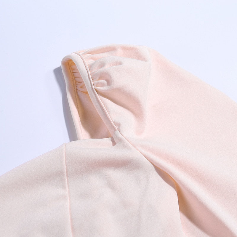 solid color vintage small V-neck Slim blouse - LiveTrendsX