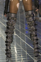 Load image into Gallery viewer, Luxury Crystal Decor Thigh High Boots
