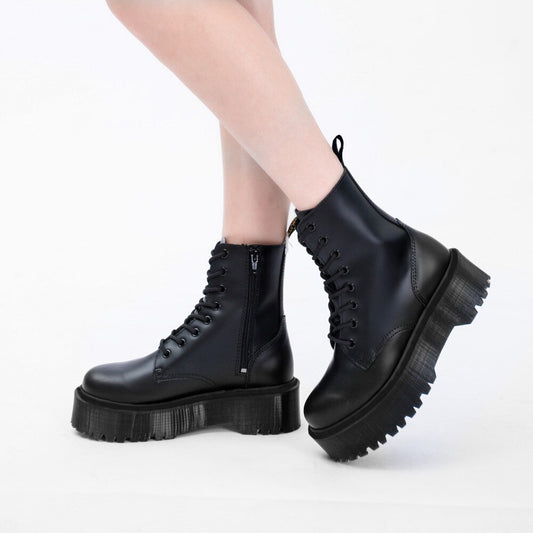 High Quality Woman Martin Boots with Small BagsThick Bottom Elegant Boots Autumn Fashion Shoes - LiveTrendsX