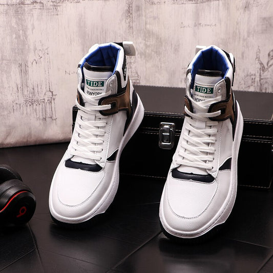 autumn new breathable men casual shoes height Increasing loafers designer sneaker Male skateboard Shoes - LiveTrendsX