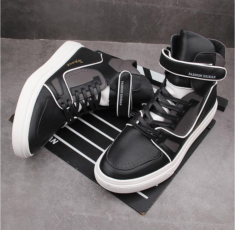 fashion men's height Increasing Shoes designer sneakers Hip-hop casual loafer shoes ankle boots zapatillas hombre - LiveTrendsX