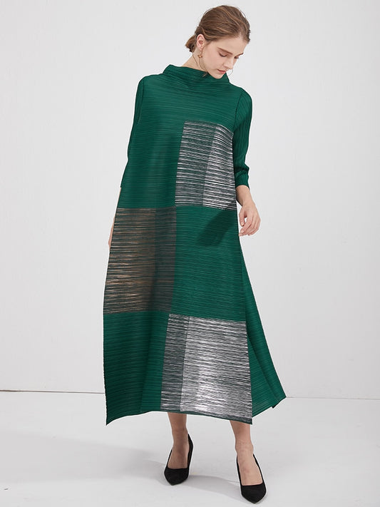 printed plus size vintage long dress