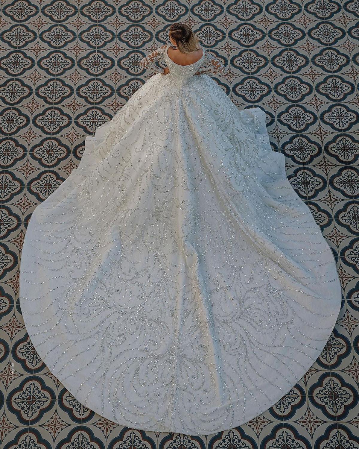 Luxurious Big Ball Wedding Dresses Crystal Beads Wedding Dresses Vestido De Noiva Mariage Bridal Gown - LiveTrendsX