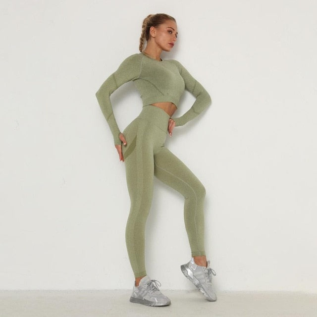 Yoga Clothing Set Sports Suit Women Sportswear - LiveTrendsX
